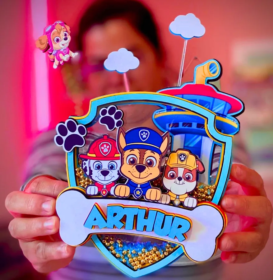 Topo feito por aluna